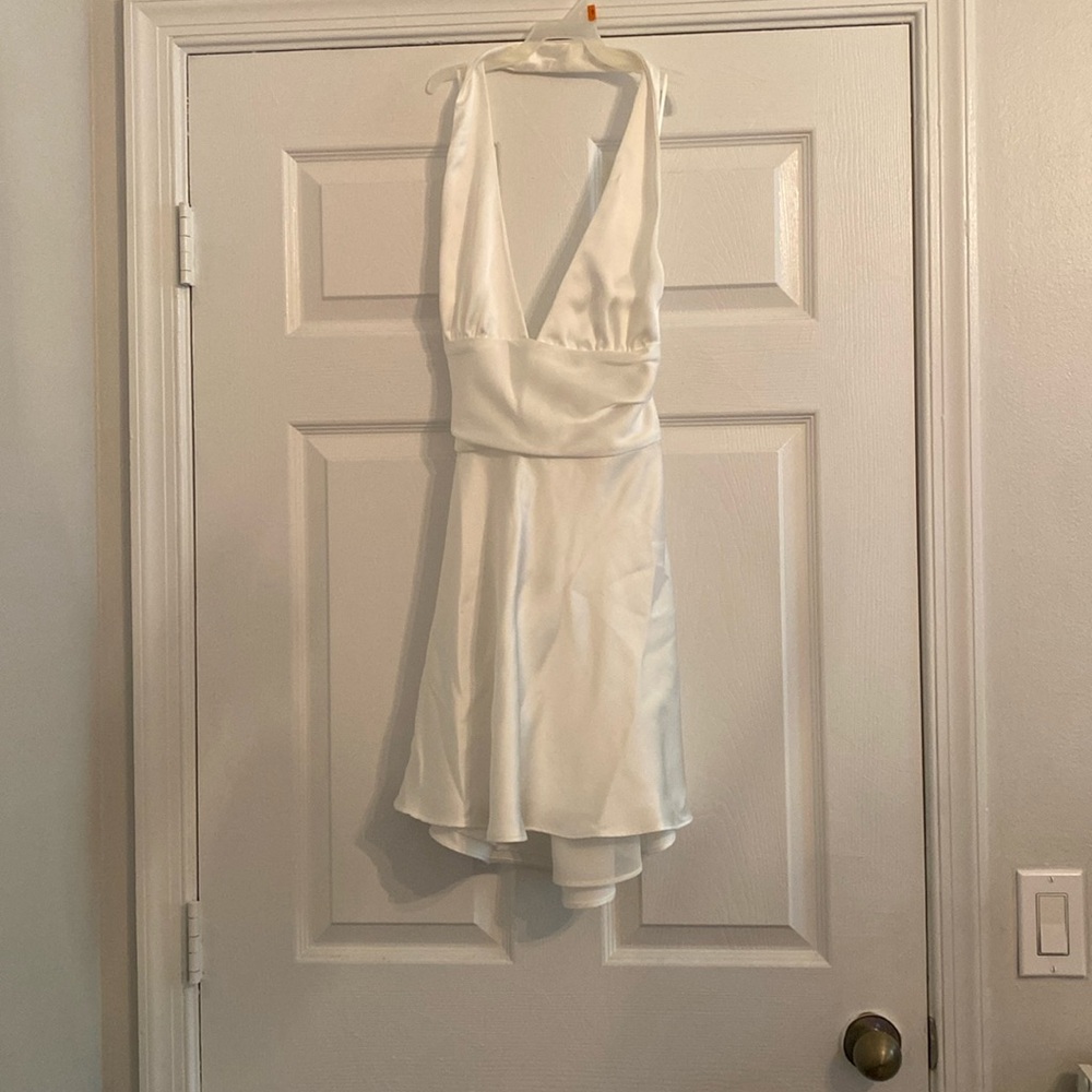 Zara white Silk dress